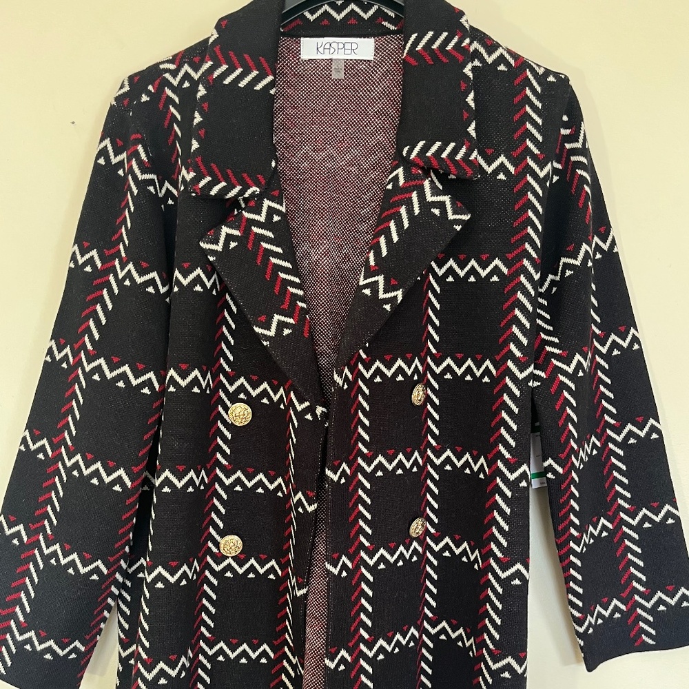 Kasper women's open-front cardigan sweater